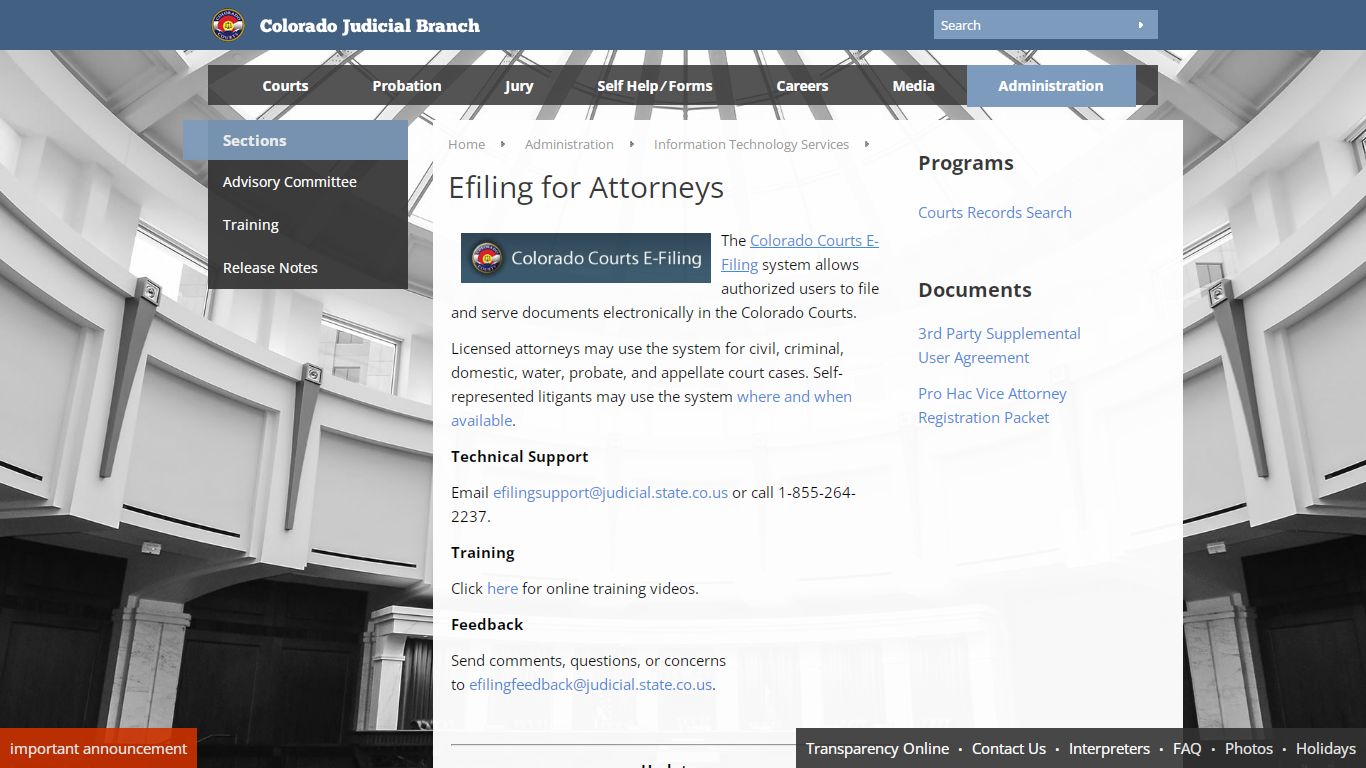 Colorado Judicial Branch - Administration - Information Technology ...